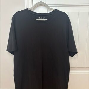 Madewell Black Men's Heavyweight Cotton T-shirt